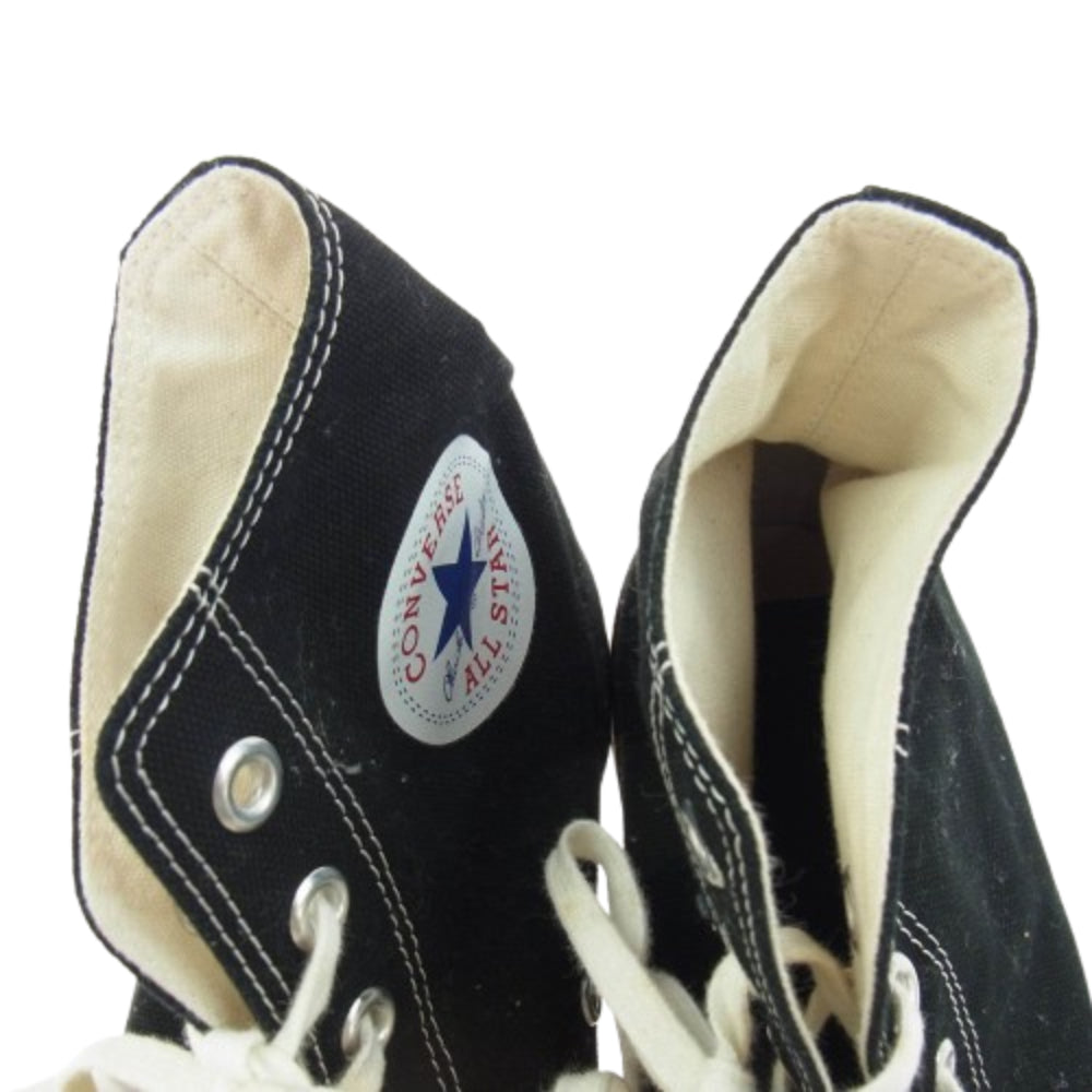 CONVERSE コンバース 日本製 オールスター ハイカット キャンバス スニーカー ブラック系 9.5【中古】