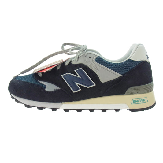 NEW BALANCE ニューバランス M577ANN 【観賞用】25周年記念モデル  スエード メッシュ ローカット スニーカー ネイビー系 27.5cm【中古】