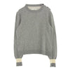 MAISON MARGIELA メゾンマルジェラ 16SS S30HA0870 14ライン 4ステッチ シルクコットン ショルダーボタン クルーネックニット グレー系 S【中古】