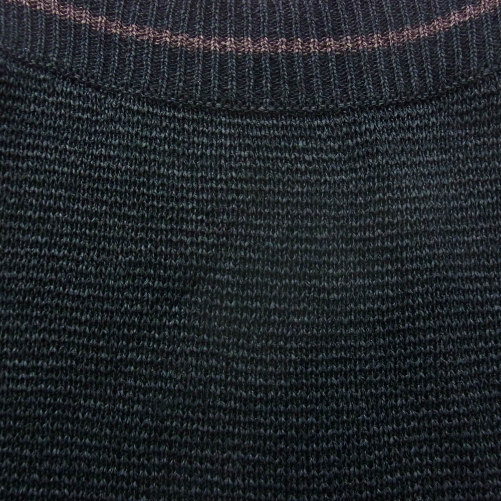 クリスタセヤ WASHI PAPER BOATNECK SWEATER 和紙 スウェット サマー ニット ブラック系 M【新古品】【未使用】【中古】
