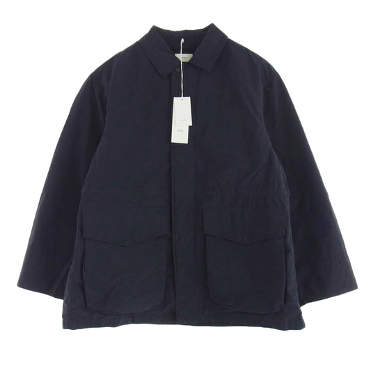 ATON エイトン AIR WEATHER FIELD COAT  ウェザー フィールド コート ジャケット ダークネイビー系 48 06(48)【美品】【中古】
