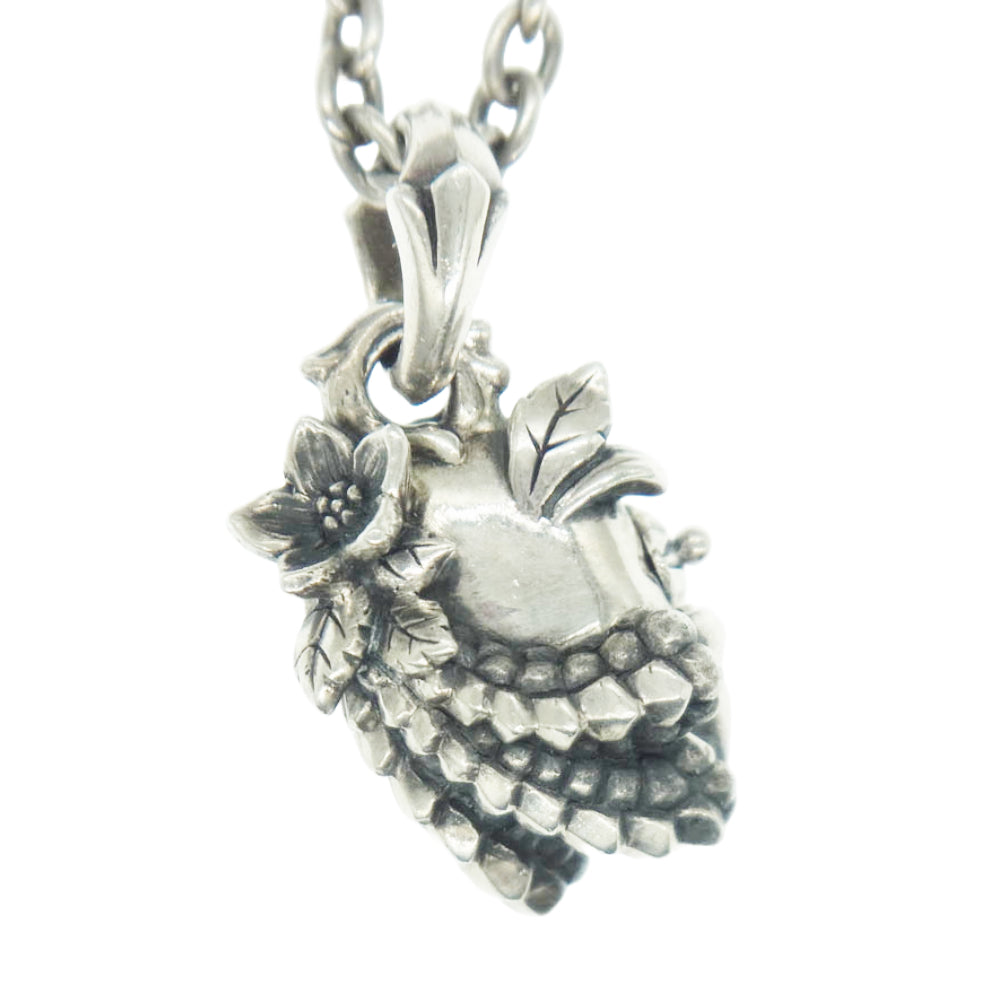 Bloody Mary ブラッディマリー 07年 クリスマス限定 ロケット エメラルド シルバー ペンダント ネックレス【中古】