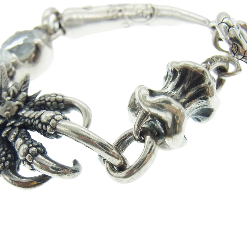 Bloody Mary ブラッディマリー ナイト レイヴン ホワイトトパーズ シルバー ブレスレット シルバー系【中古】