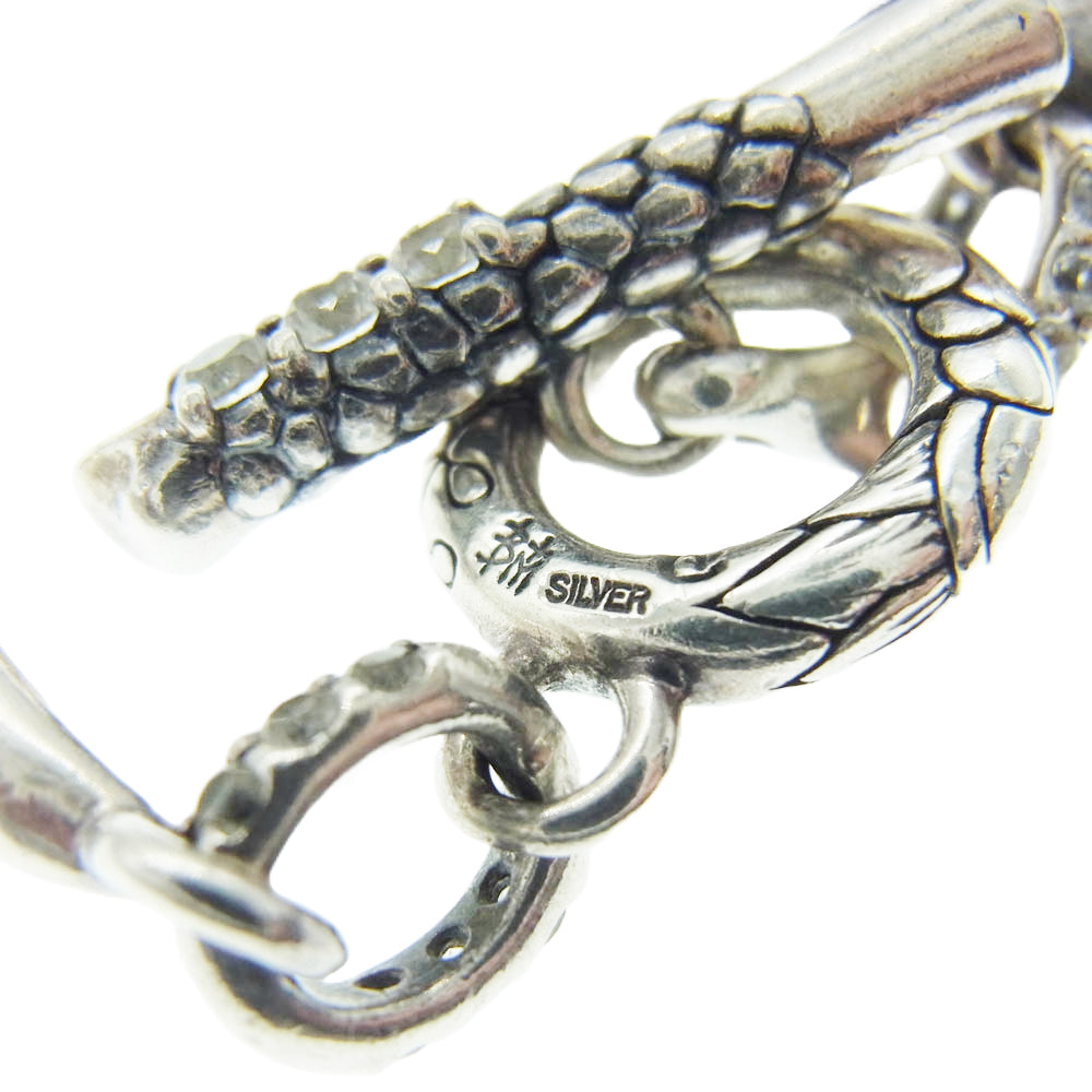 Bloody Mary ブラッディマリー ナイト レイヴン ホワイトトパーズ シルバー ブレスレット シルバー系【中古】