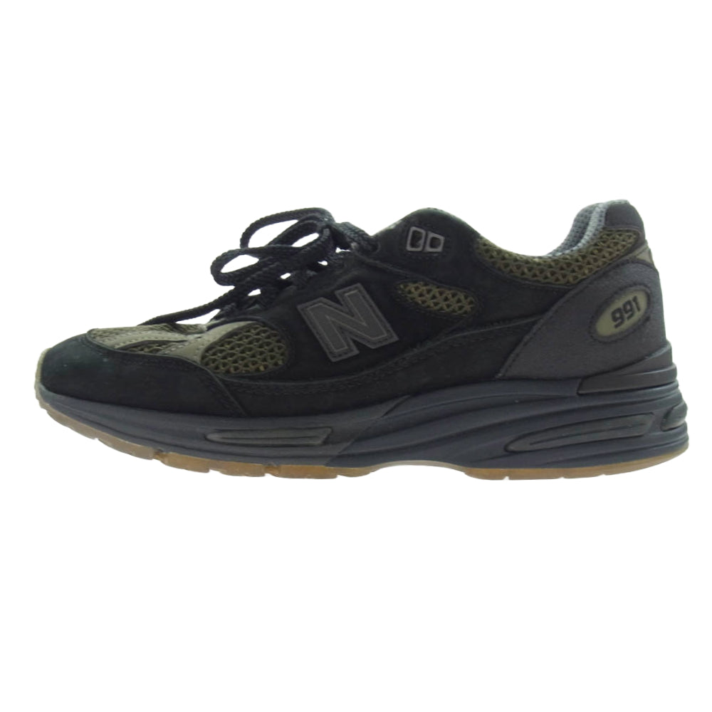NEW BALANCE ニューバランス U991SD2 【フェイクバスターズ鑑定済】Stone Island 991V2 Black ストーンアイランド ブラック ブラック系 9.5D【中古】