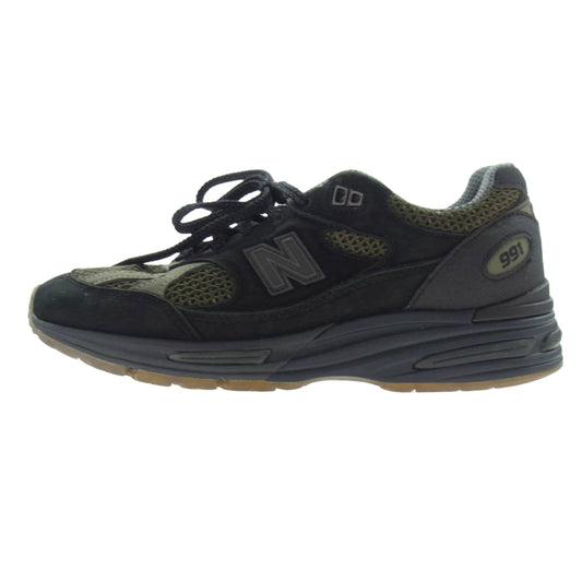 NEW BALANCE ニューバランス U991SD2 【フェイクバスターズ鑑定済】Stone Island 991V2 Black ストーンアイランド ブラック ブラック系 9.5D【中古】