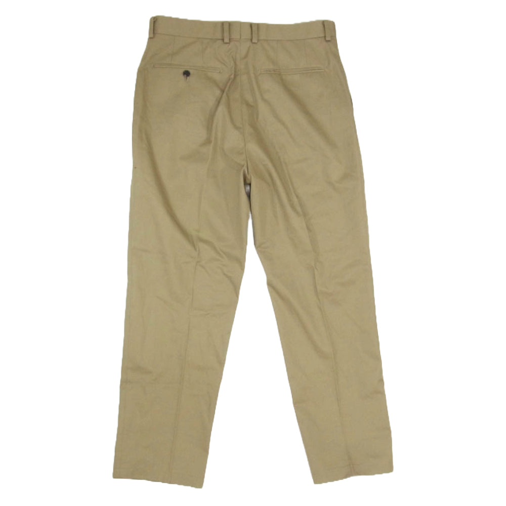WACKO MARIA ワコマリア 22FWE-WMP-TR01 PLEATED TROUSERS スラックス パンツ ブラウン系 L【中古】