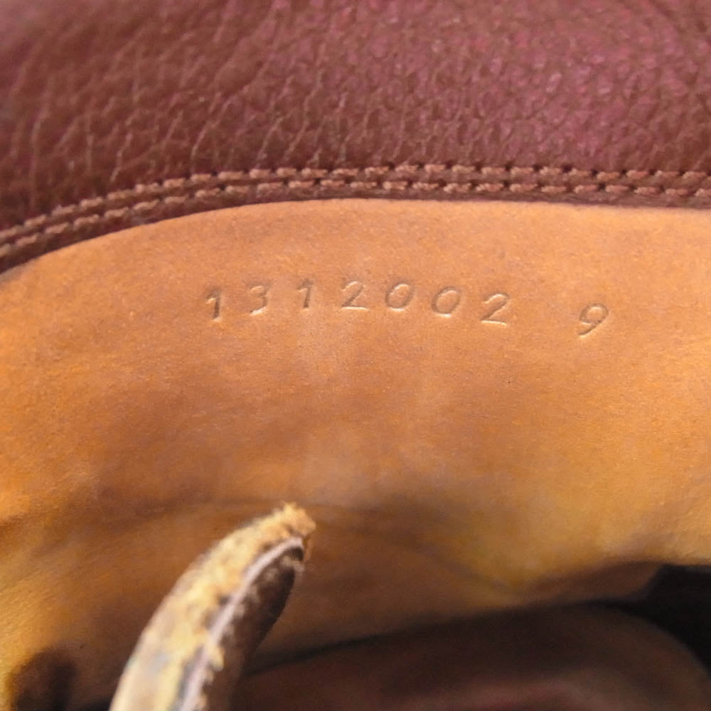 foot the coacher フットザコーチャー 1312002 ウィングチップ サイド ジップ アップ ブーツ ダークブラウン系 9【中古】