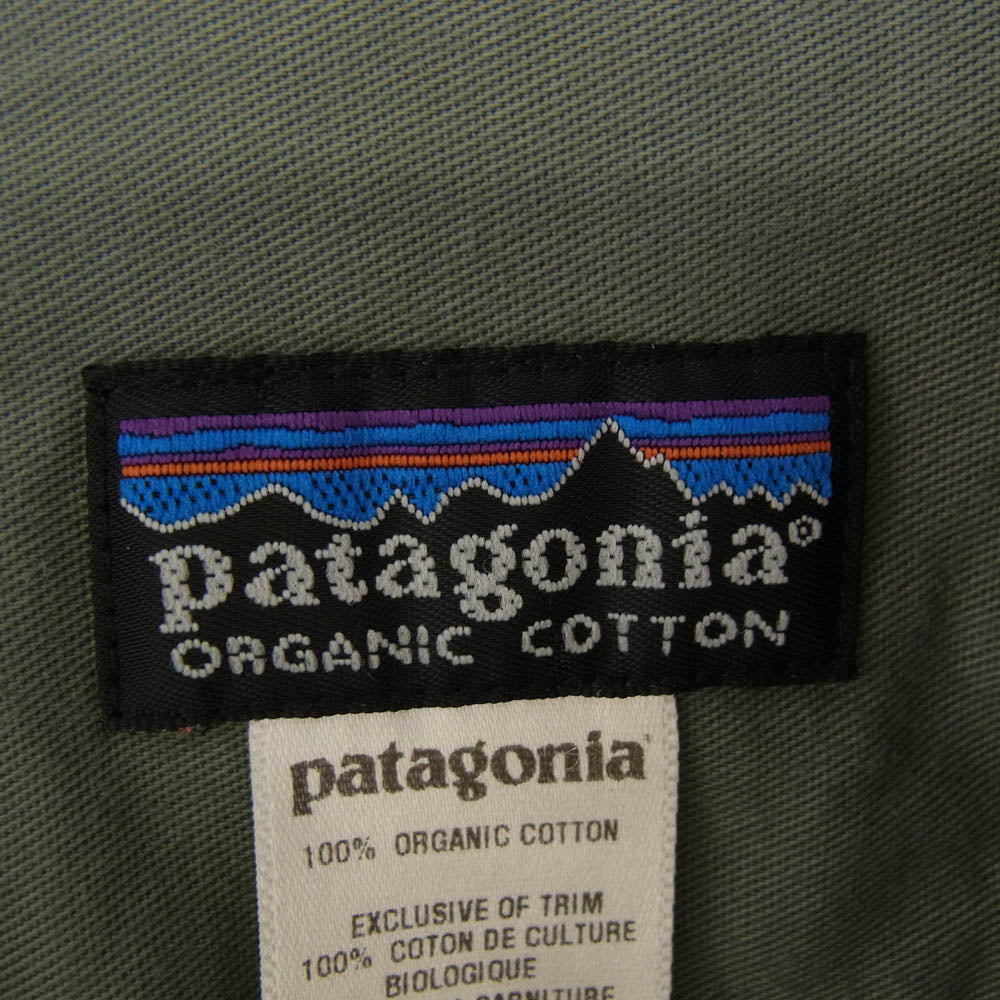 patagonia パタゴニア 53866F4 04年製 Fjord Flannel Shirt フィヨルド フランネル 長袖 シャツ グリーン系 M【中古】