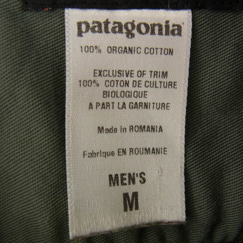 patagonia パタゴニア 53866F4 04年製 Fjord Flannel Shirt フィヨルド フランネル 長袖 シャツ グリーン系 M【中古】