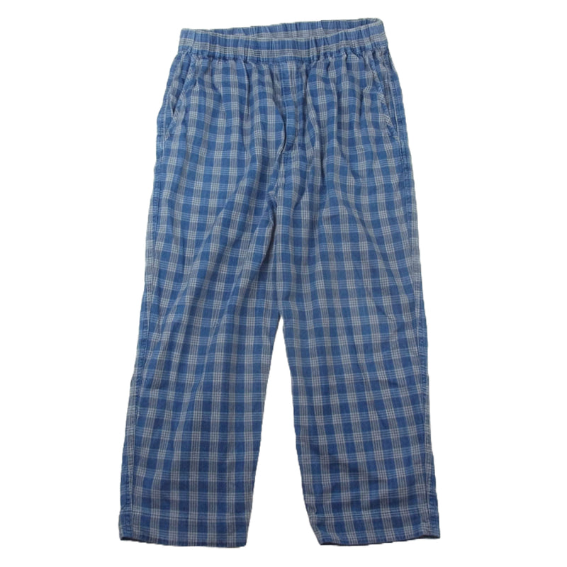 PORTER CLASSIC ポータークラシック HAWAIIAN DENIM チェック イージーパンツ ブルー系 3【中古】