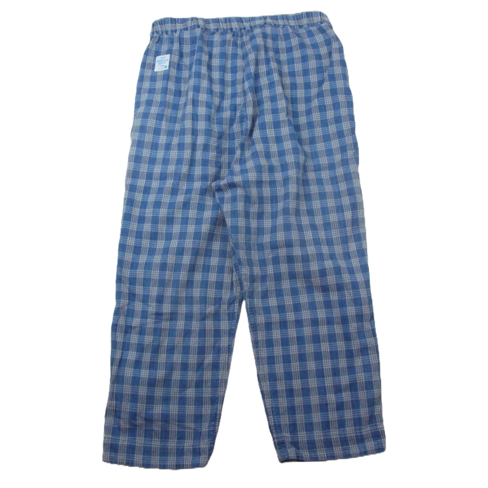 PORTER CLASSIC ポータークラシック HAWAIIAN DENIM チェック イージーパンツ ブルー系 3【中古】
