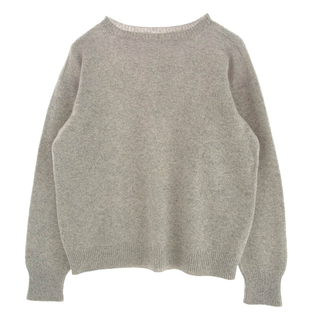 COMOLI コモリ 21AW U03-06007 ラムズ ウール ガンジーネック ニット グレー系 F【中古】