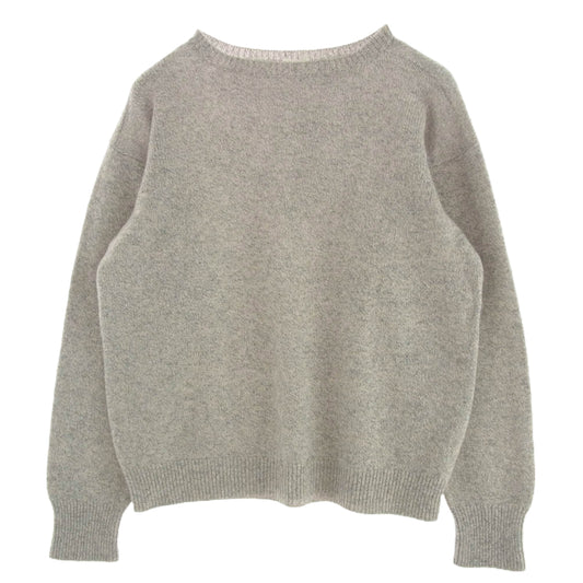 COMOLI コモリ 21AW U03-06007 ラムズ ウール ガンジーネック ニット グレー系 F【中古】
