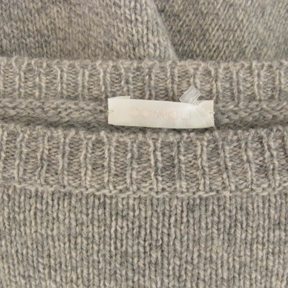 COMOLI コモリ 21AW U03-06007 ラムズ ウール ガンジーネック ニット グレー系 F【中古】