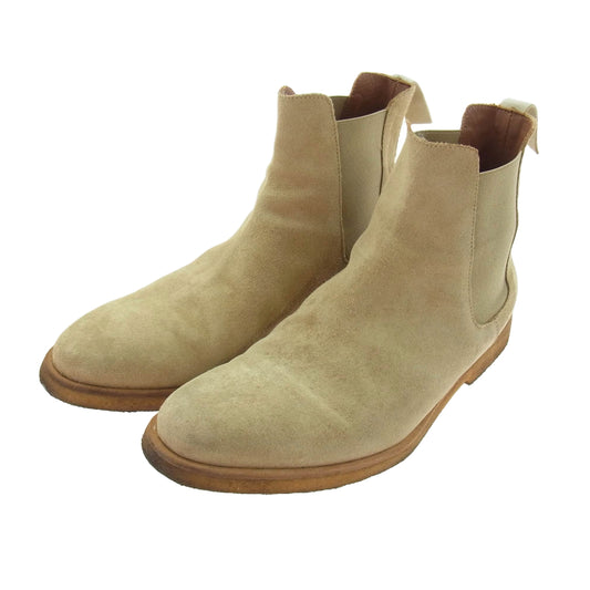 COMMON PROJECTS コモンプロジェクツ 1897 Chelsea Boot サイドゴア スエード チェルシー ブーツ ベージュ系 41【中古】