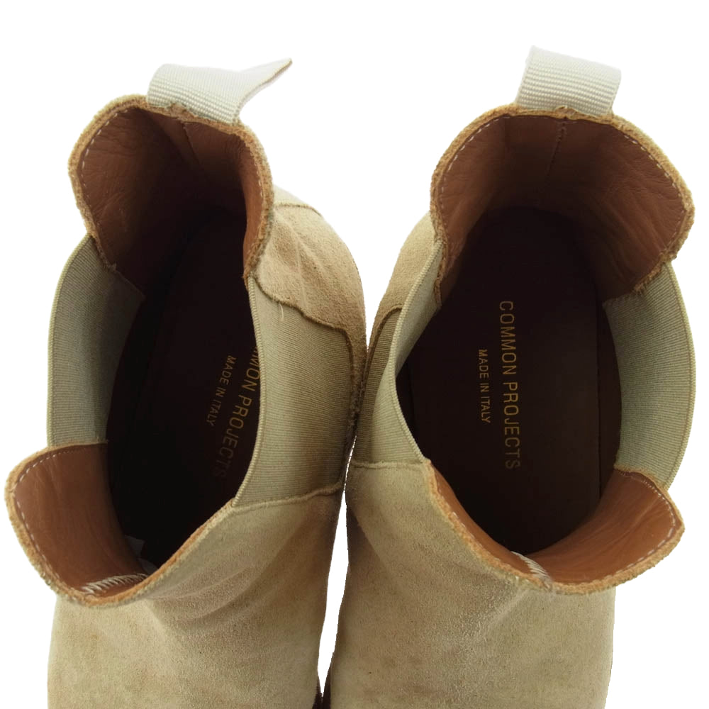 COMMON PROJECTS コモンプロジェクツ 1897 Chelsea Boot サイドゴア スエード チェルシー ブーツ ベージュ系 41【中古】