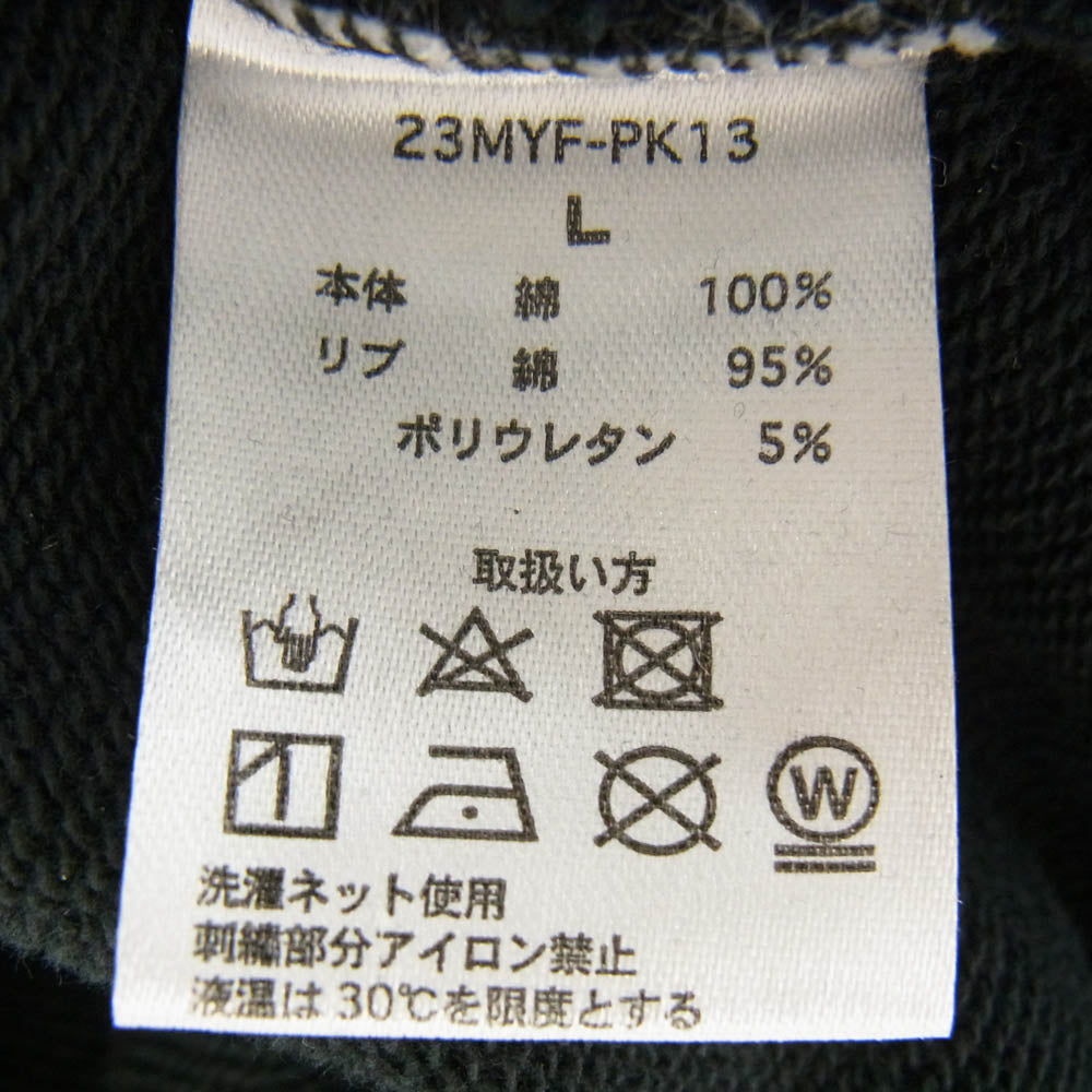 メイヨー 23MYF-PK13 BONES EMBROIDERY HOODIE BLACK ボーン 刺繍 フーディ ブラック チャコール系 L【中古】