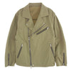 ISAMUKATAYAMA BACKLASH イサムカタヤマバックラッシュ 22SS D2001-02 Dickies ディッキーズ TCツイル ダブル ライダ－スジャケット ベージュ系 M【中古】