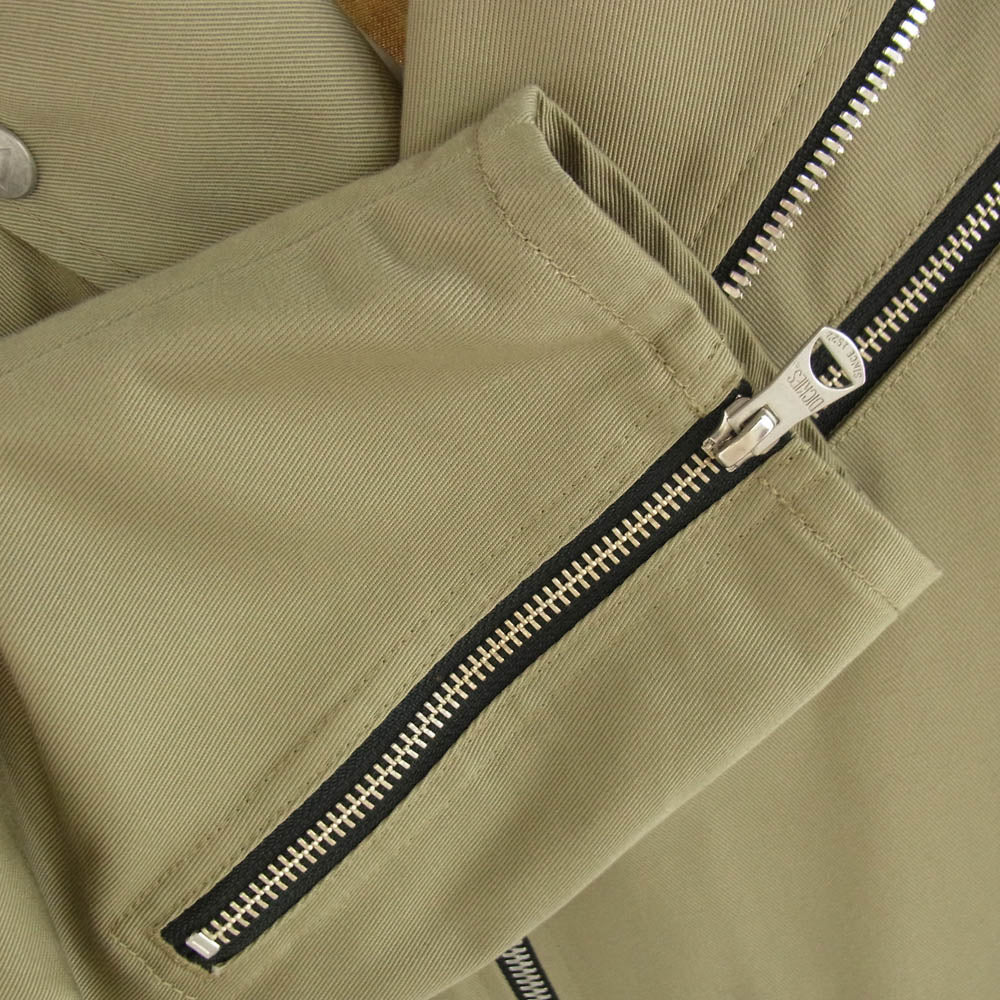 ISAMUKATAYAMA BACKLASH イサムカタヤマバックラッシュ 22SS D2001-02 Dickies ディッキーズ TCツイル ダブル ライダ－スジャケット ベージュ系 M【中古】