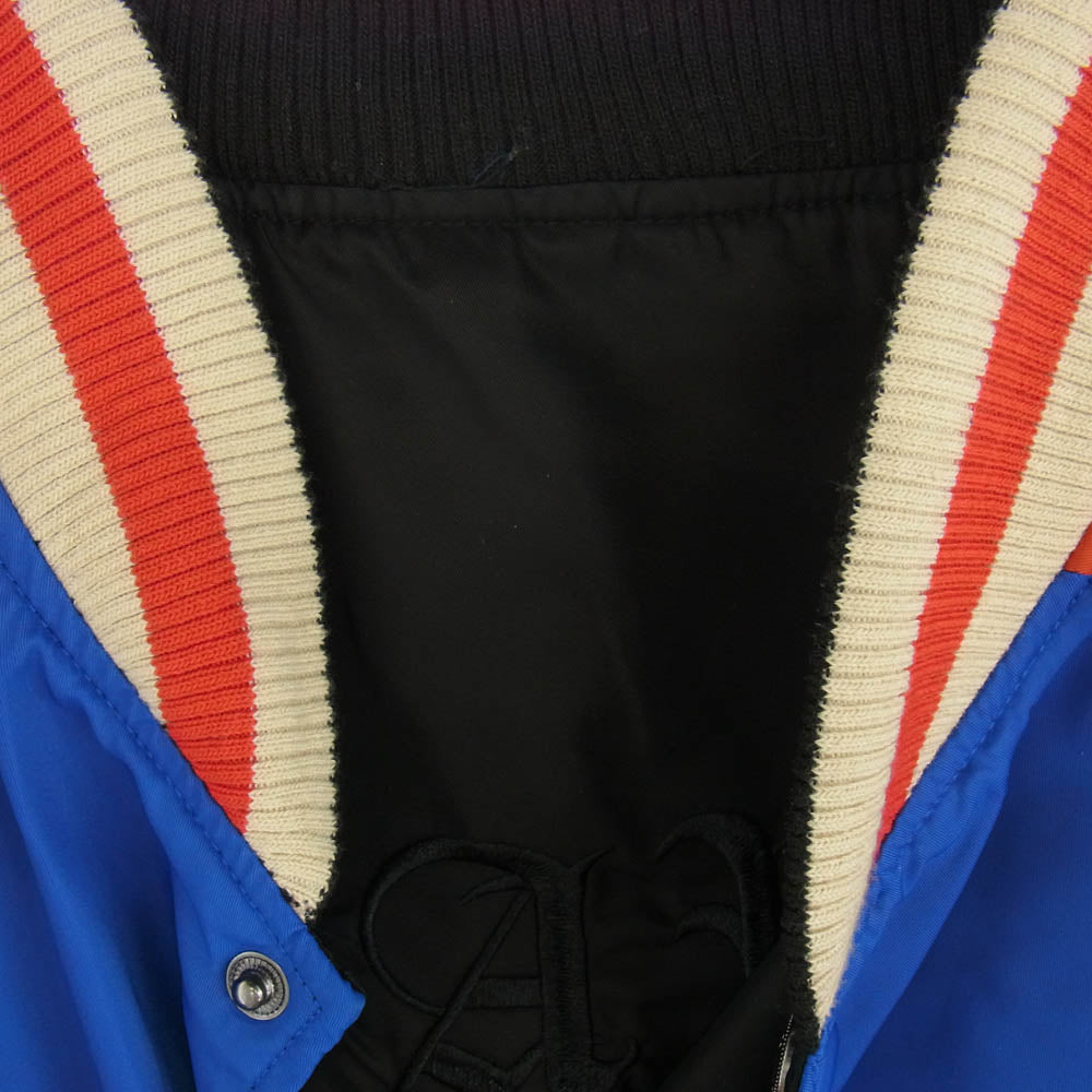 メイヨー 21MY-SJ02 Arm embroidery reversible souvenir JKT Blue 袖 刺繍 リバーシブル ジャケット ブルー マルチカラー系 ブラック系 L【中古】