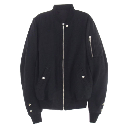 Rick Owens リックオウエンス 17AW RU17F8791-WP FLIGHT BOMBER JACKET フライト ボンバー ジャケット MA-1 ブルゾン ブラック系 48【中古】