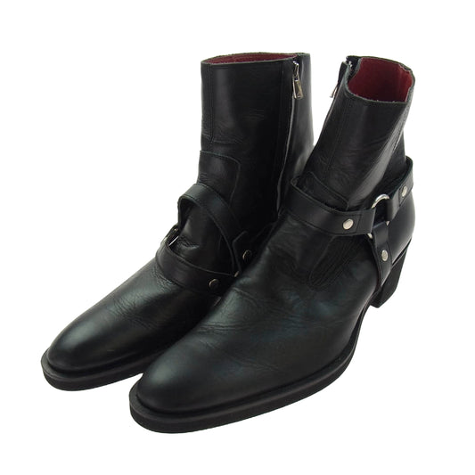 NO ID. ノーアイディ 853208-514F ハーネス ヒール ブーツ ブラック系 44【中古】