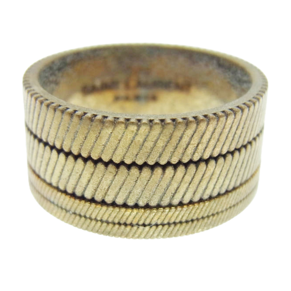 SAINT LAURENT サンローラン TANDEM RING タンデム リング ゴールド系 12号【中古】