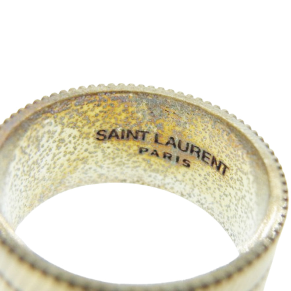 SAINT LAURENT サンローラン TANDEM RING タンデム リング ゴールド系 12号【中古】