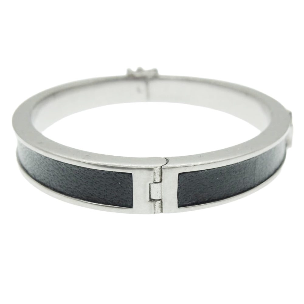 SAINT LAURENT サンローラン ロゴデザイン カサンドラ バングル シルバー系【中古】