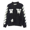 OFF-WHITE オフホワイト スプレーロゴ スタジアム ジャケット ブルゾン ブラック系 L【中古】