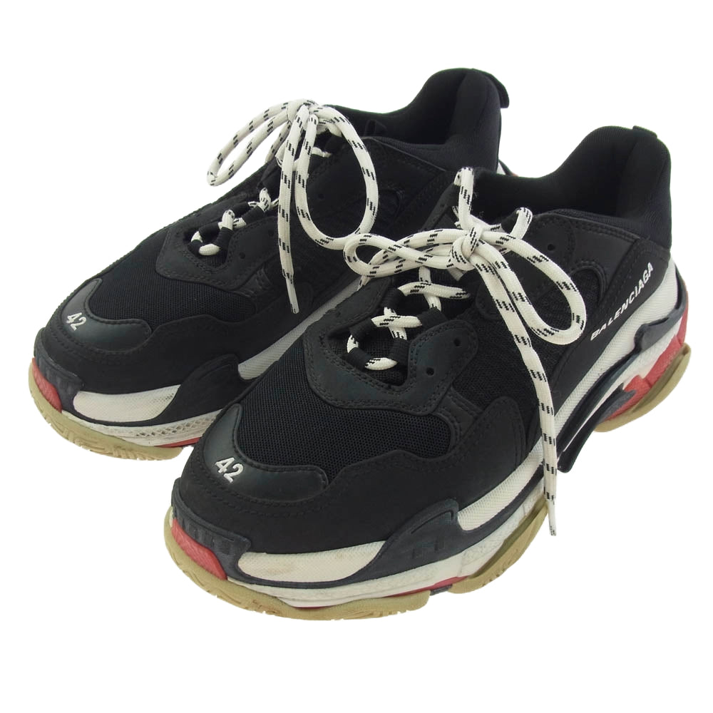 BALENCIAGA バレンシアガ 533882 TRIPLE S SNEAKER トリプルエス スニーカー ブラック系 27.5cm【中古】