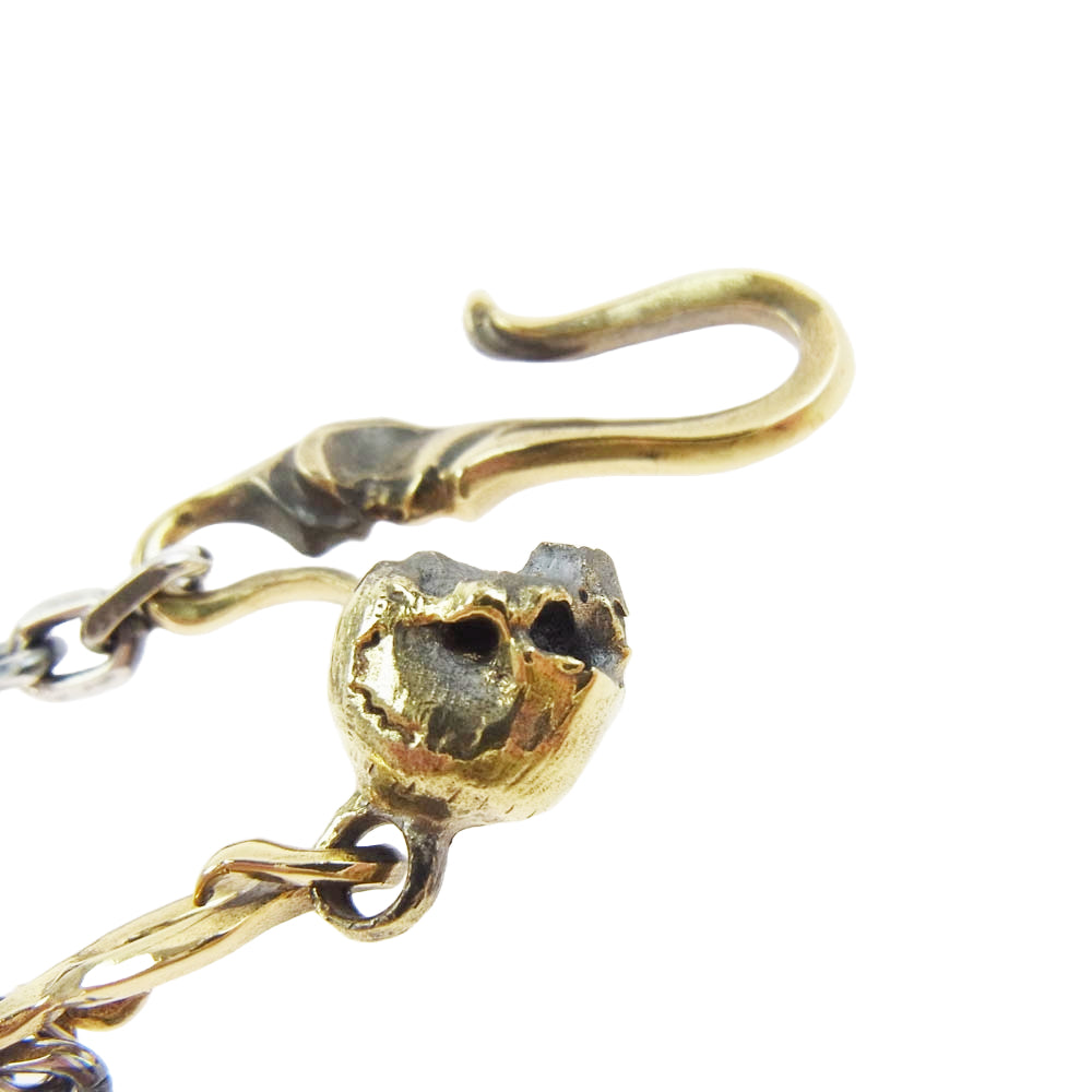 NO ID. ノーアイディ × VANITAS ヴァニタス ビッグ ロザリオ クロス スカル ネックレス チェーン シルバー系 ゴールド系【中古】