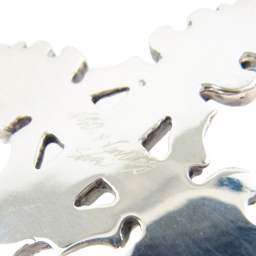 NO ID. ノーアイディ × VANITAS ヴァニタス ビッグ ロザリオ クロス スカル ネックレス チェーン シルバー系 ゴールド系【中古】