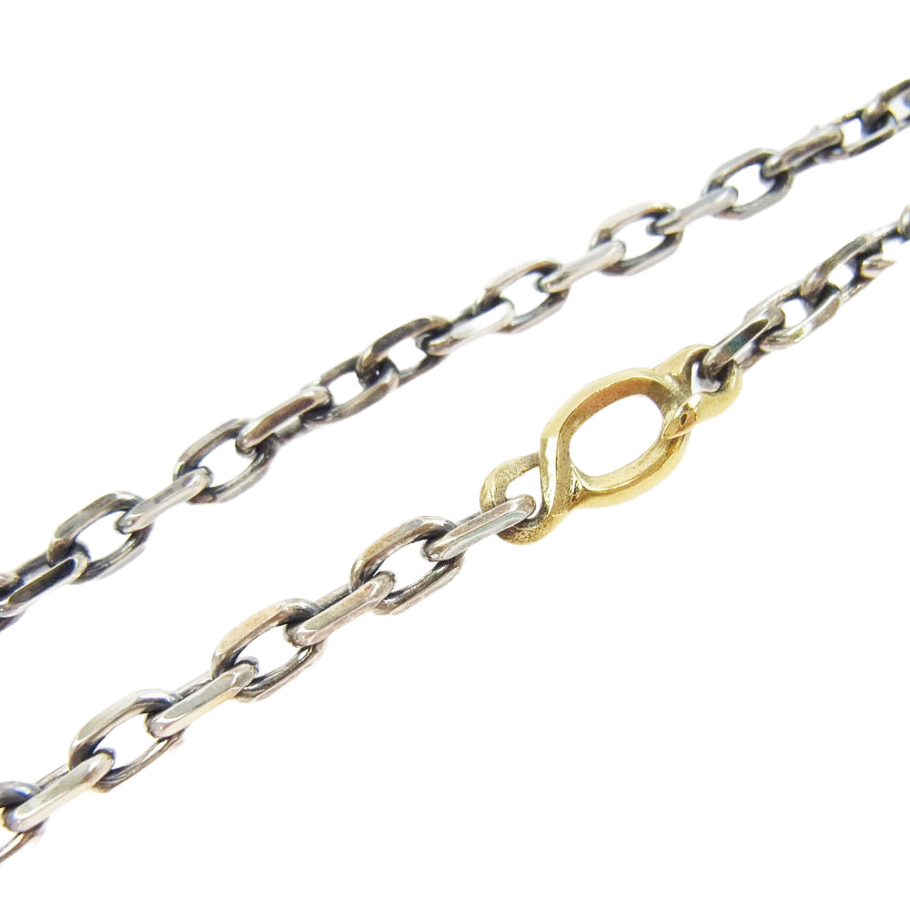 NO ID. ノーアイディ × VANITAS ヴァニタス ビッグ ロザリオ クロス スカル ネックレス チェーン シルバー系 ゴールド系【中古】