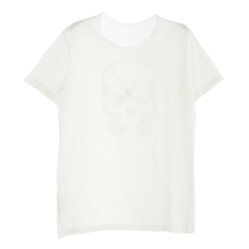 Lucien Pellat-Finet ルシアンペラフィネ スカルデザイン Ｔシャツ 半袖カットソー ホワイト系 S【中古】