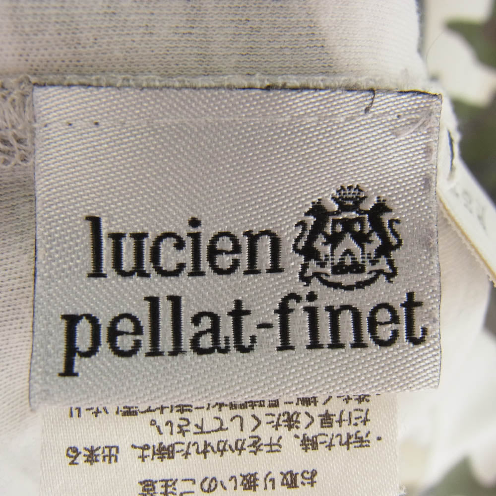 Lucien Pellat-Finet ルシアンペラフィネ スカルプリント カモフラージュ Ｔシャツ 半袖カットソー カーキ系 ホワイト系 S【中古】