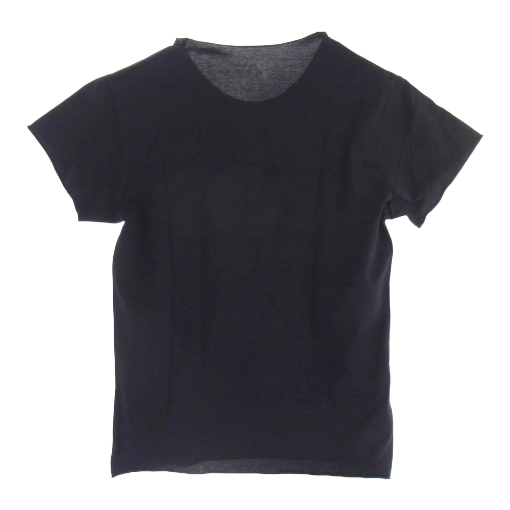 Lucien Pellat-Finet ルシアンペラフィネ スカルプリント フラワー ライトストーン デザイン Ｔシャツ 半袖カットソー ブラック系 S【中古】