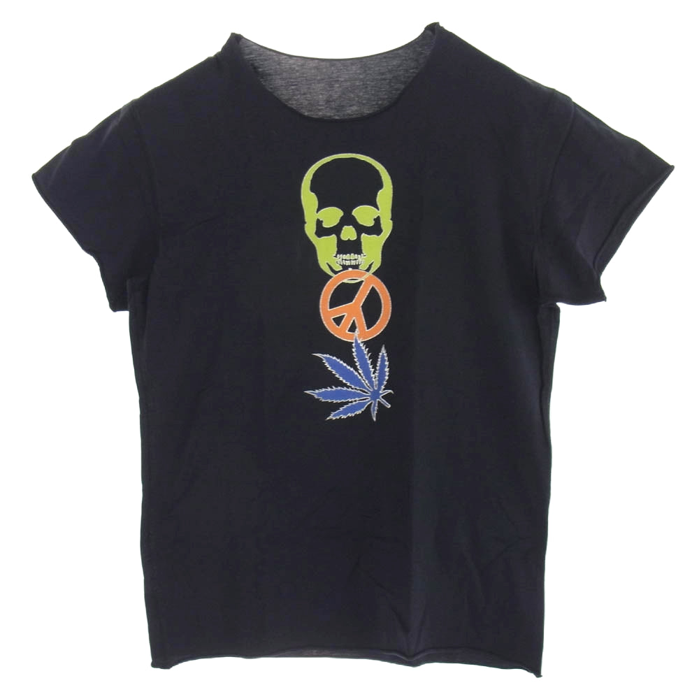 Lucien Pellat-Finet ルシアンペラフィネ スカルプリント Ｔシャツ 半袖カットソー ブラック系 XS【中古】
