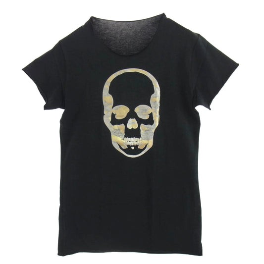 Lucien Pellat-Finet ルシアンペラフィネ スカルプリント Ｔシャツ 半袖カットソー ブラック系 S【中古】