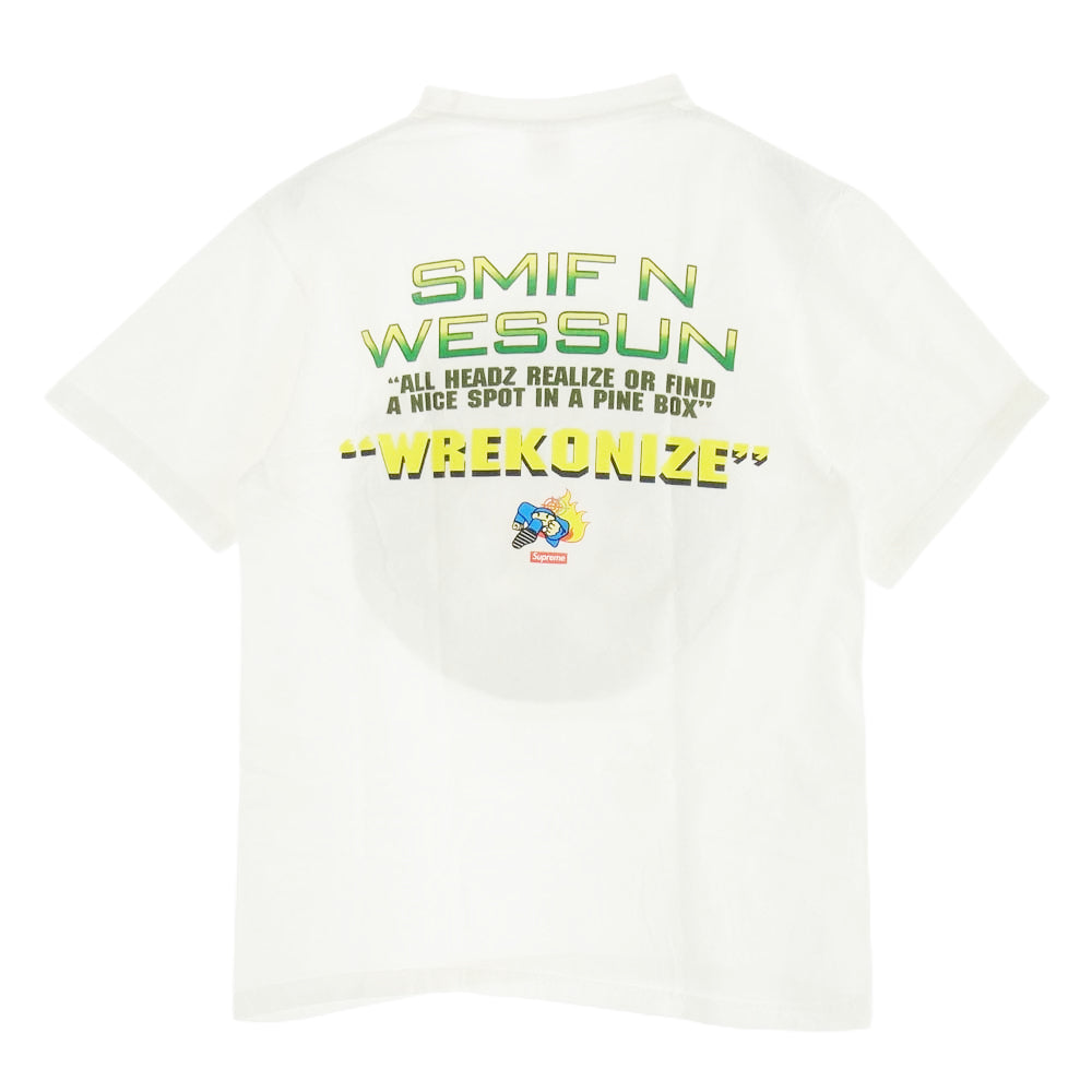 Supreme シュプリーム 22AW Duck Down Music Dah Shinin Tee ダックダウンミュージック プリント Ｔシャツ 半袖カットソー ホワイト系 S【中古】
