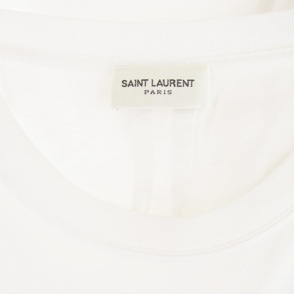 SAINT LAURENT サンローラン 17SS 454150 YB1DF ダイナソー プリント Ｔシャツ 半袖カットソー ホワイト系 XS【中古】