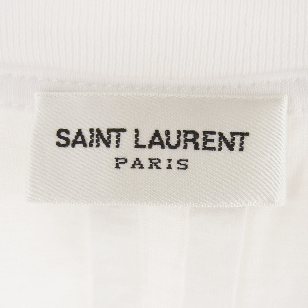 SAINT LAURENT サンローラン 17SS 454150 YB1DF ダイナソー プリント Ｔシャツ 半袖カットソー ホワイト系 XS【中古】
