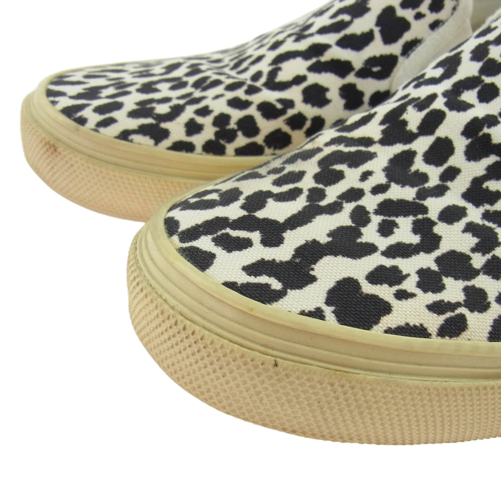 SAINT LAURENT サンローラン 340259 レオパード柄 スリッポン スニーカー ブラック系 ベージュ系 40【中古】