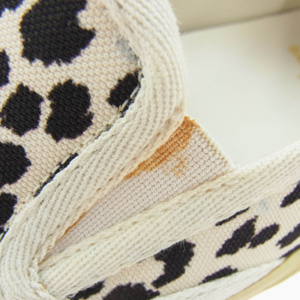 SAINT LAURENT サンローラン 340259 レオパード柄 スリッポン スニーカー ブラック系 ベージュ系 40【中古】