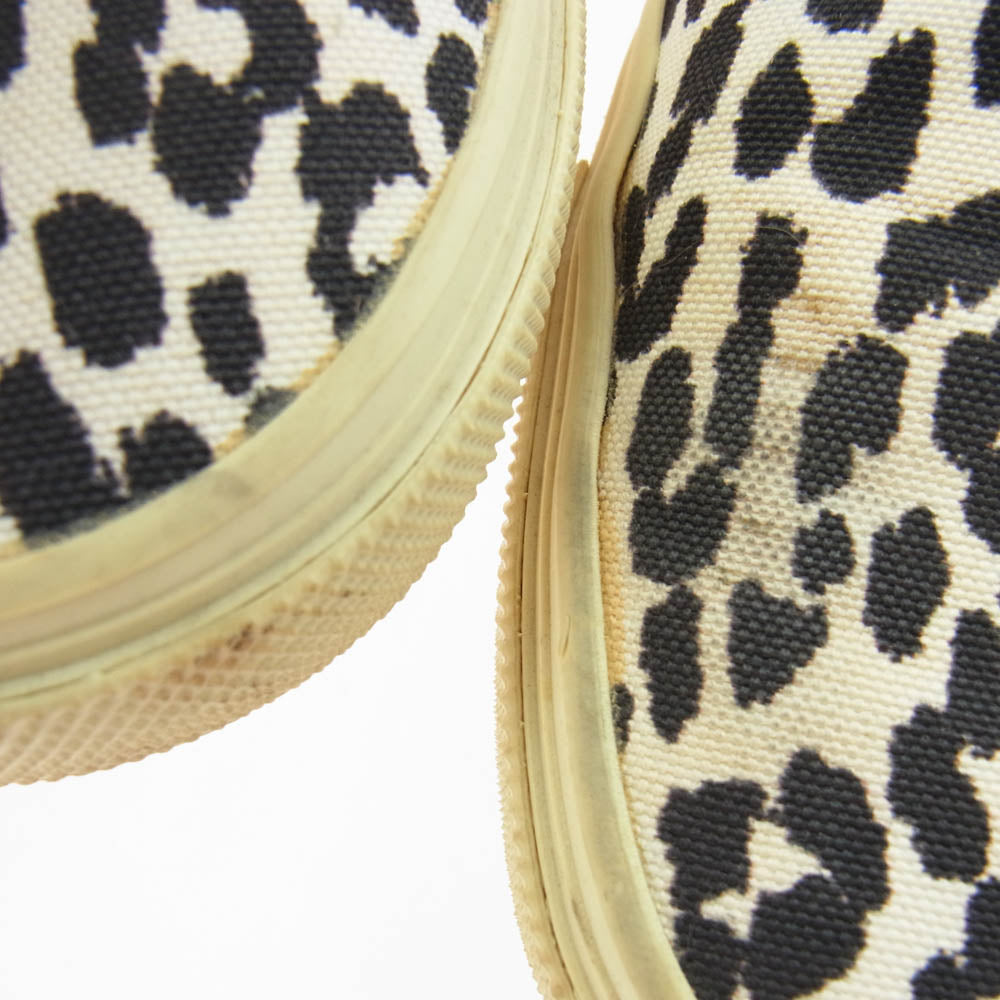 SAINT LAURENT サンローラン 340259 レオパード柄 スリッポン スニーカー ブラック系 ベージュ系 40【中古】