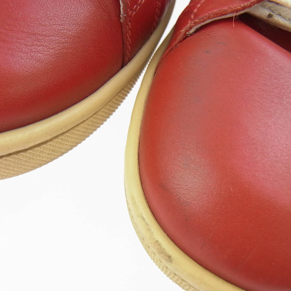 SAINT LAURENT サンローラン 330269 レザー ローカットスニーカー レッド系 41【中古】