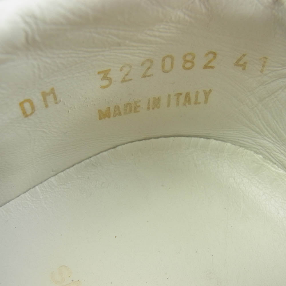 SAINT LAURENT サンローラン 322082 レザー スタッズ ローカットスニーカー ホワイト系 41【中古】