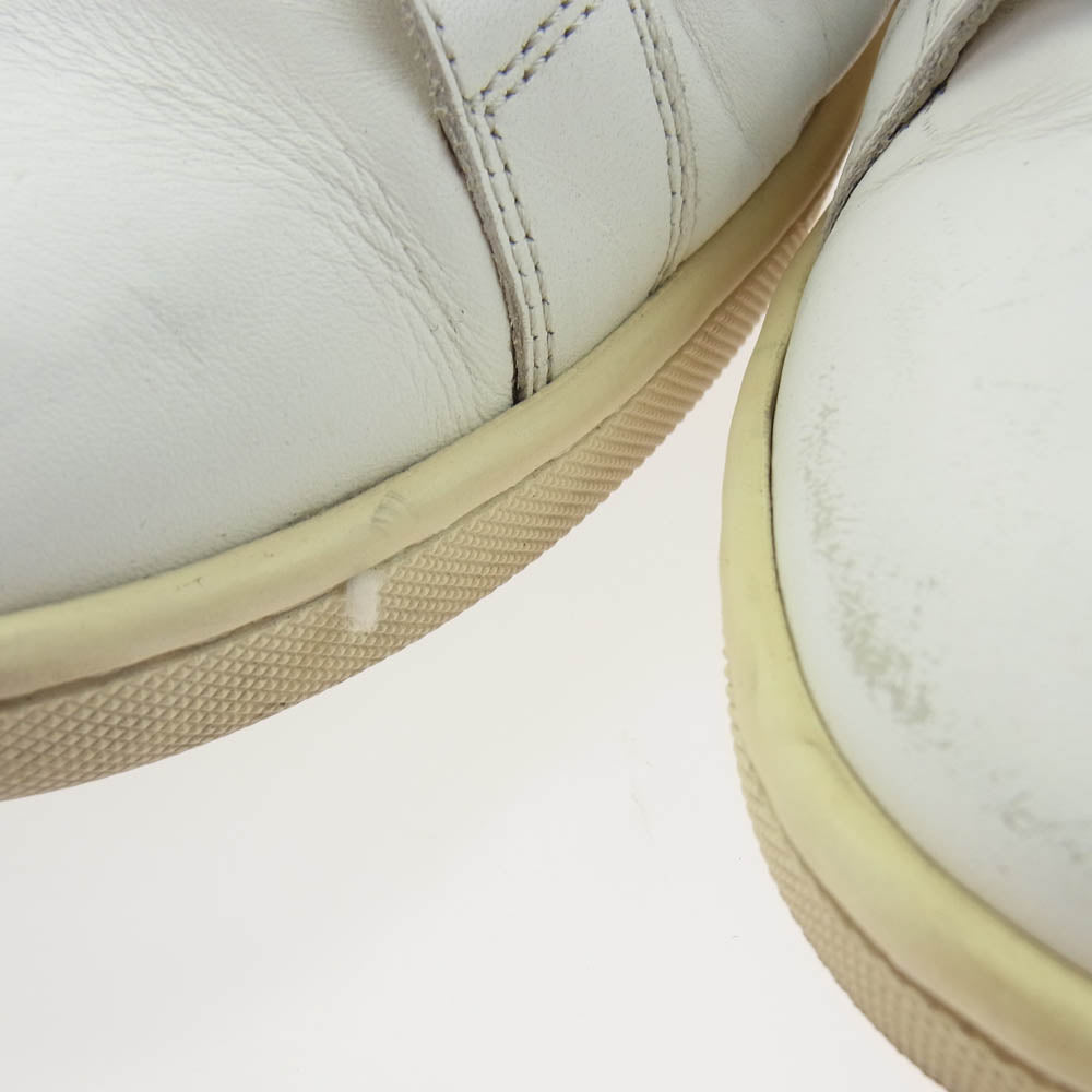 SAINT LAURENT サンローラン 322082 レザー スタッズ ローカットスニーカー ホワイト系 41【中古】