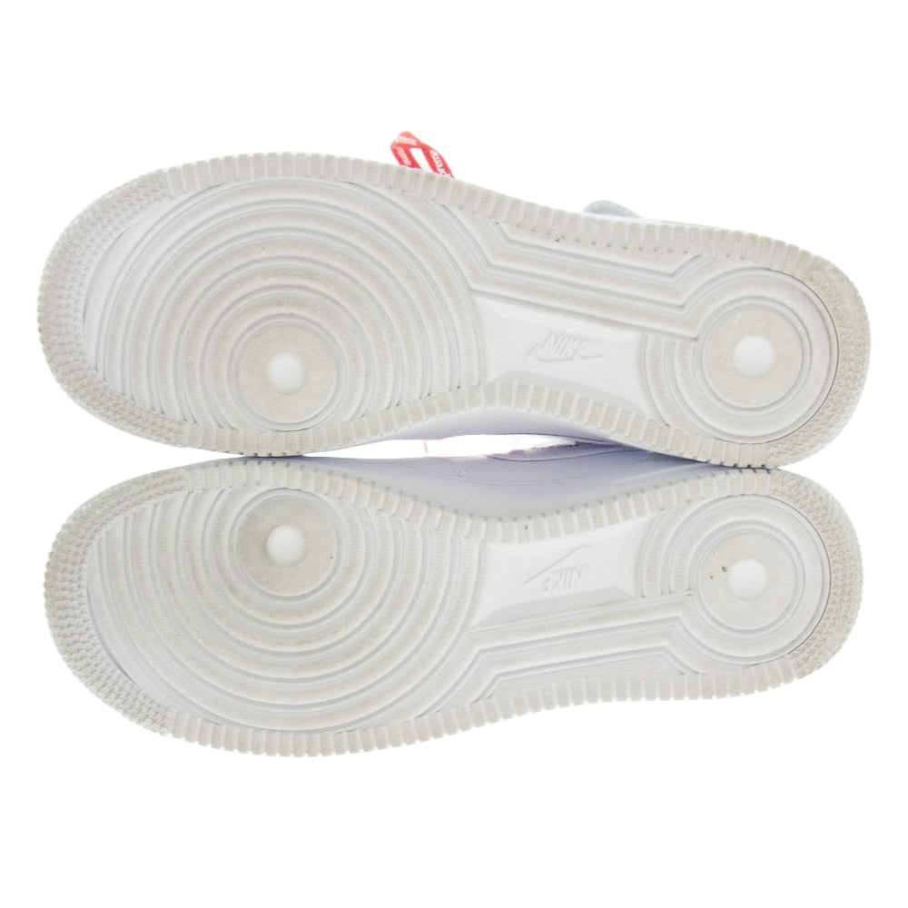 Supreme シュプリーム FZ8784-100 × NIKE AIR FORCE 1 MID エアフォース1 ミッド スニーカー ホワイト系 26cm【中古】
